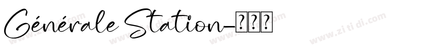 Générale Station字体转换